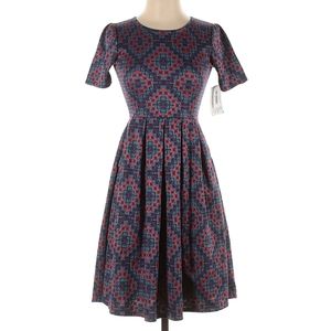 cute Purple pattern LuLaRoe Dress XS